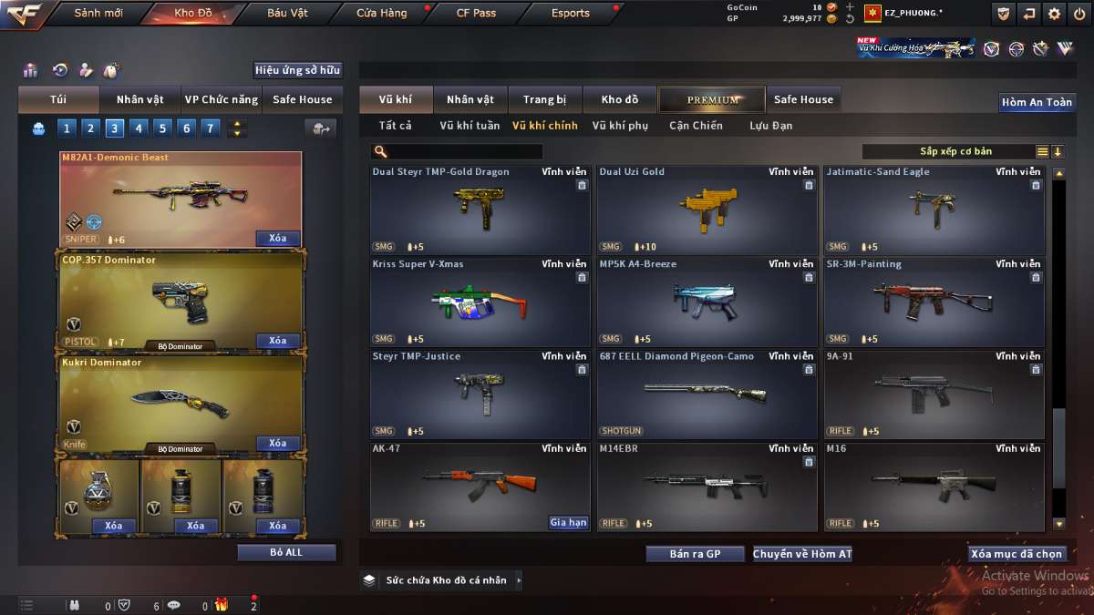 shop acc cf uy tin gia re